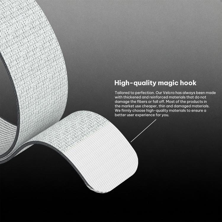 For Amazfit Helio Strap xDfind Covered Nylon Loop Band, Type:280mm Wristband
