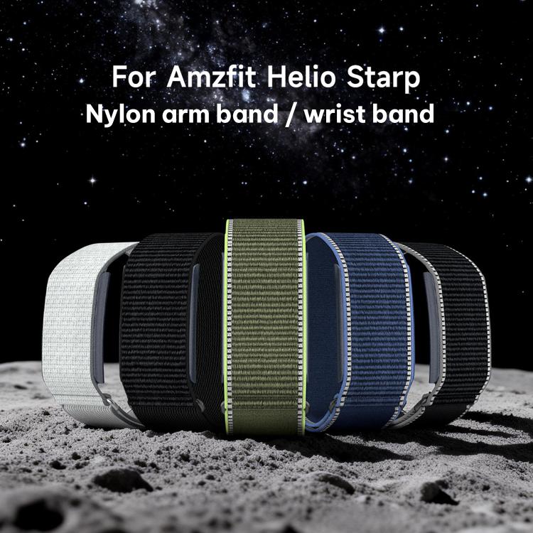 For Amazfit Helio Strap xDfind Covered Nylon Loop Band, Type:280mm Wristband