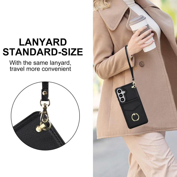 For Samsung Galaxy S26+ 5G Ring Holder RFID Card Slot Phone Case