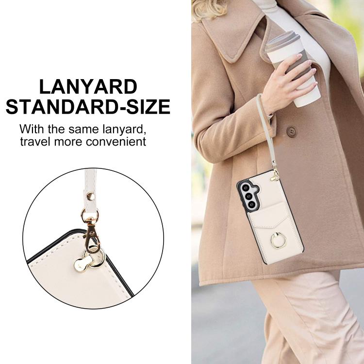For Samsung Galaxy S26+ 5G Ring Holder RFID Card Slot Phone Case