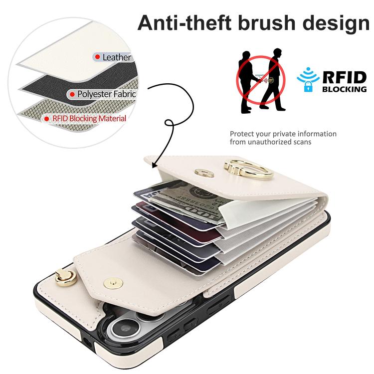 For Samsung Galaxy S26+ 5G Ring Holder RFID Card Slot Phone Case