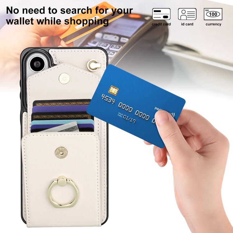 For Samsung Galaxy S26+ 5G Ring Holder RFID Card Slot Phone Case