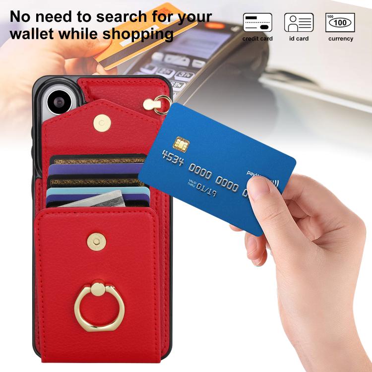 For Samsung Galaxy S26+ 5G Ring Holder RFID Card Slot Phone Case