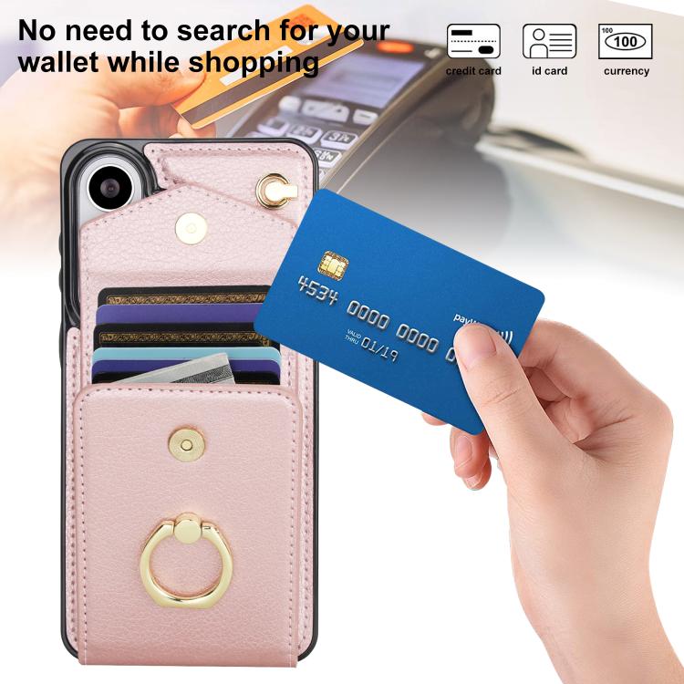 For Samsung Galaxy S26+ 5G Ring Holder RFID Card Slot Phone Case