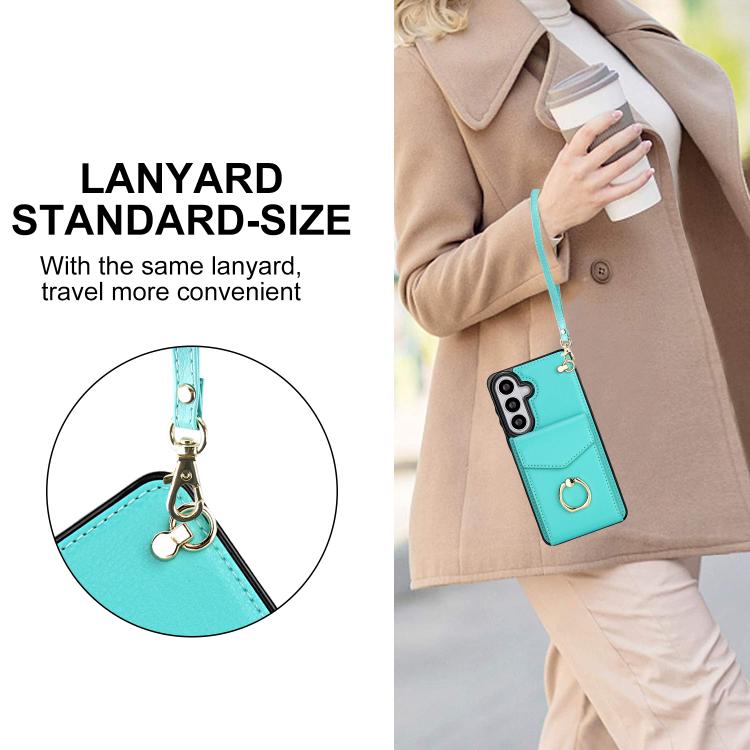 For Samsung Galaxy S26+ 5G Ring Holder RFID Card Slot Phone Case
