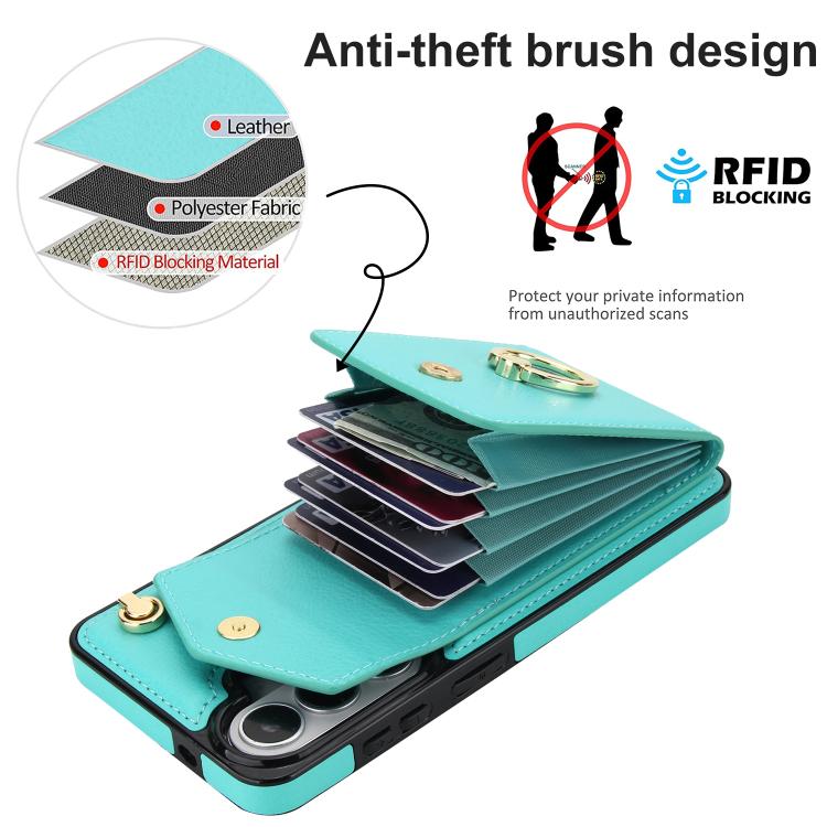For Samsung Galaxy S26+ 5G Ring Holder RFID Card Slot Phone Case