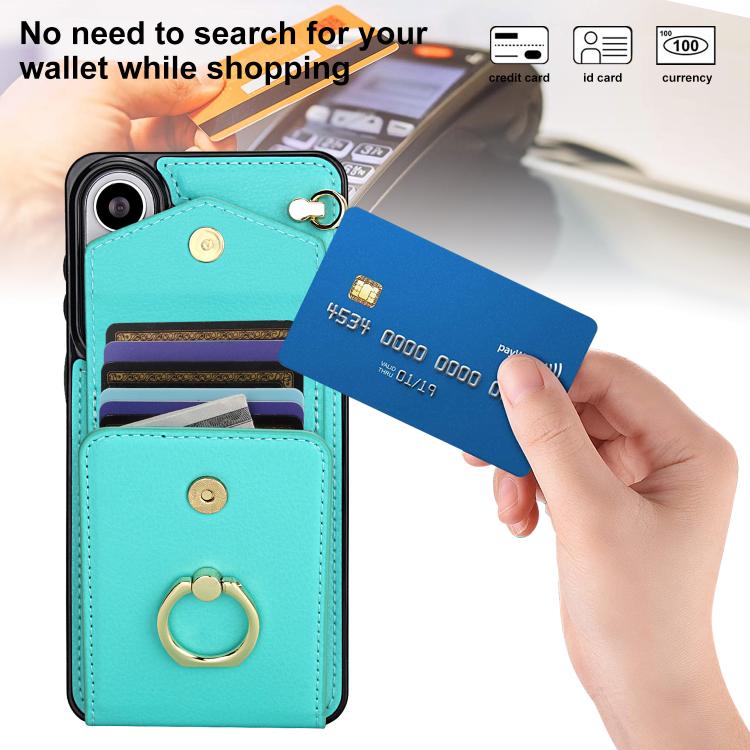 For Samsung Galaxy S26+ 5G Ring Holder RFID Card Slot Phone Case