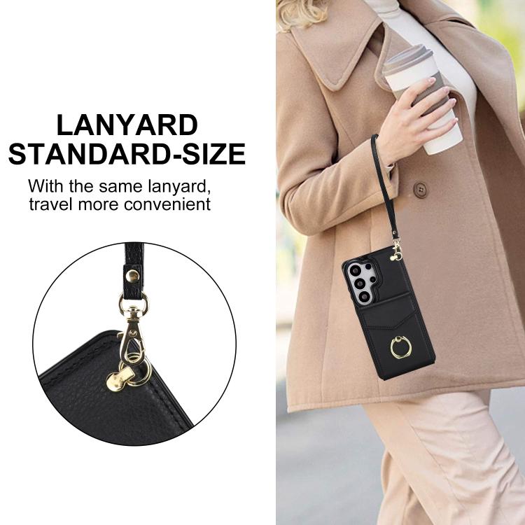 For Samsung Galaxy S26 Ultra 5G Ring Holder RFID Card Slot Phone Case
