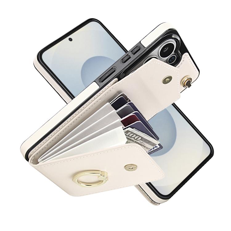 For Samsung Galaxy S26 Ultra 5G Ring Holder RFID Card Slot Phone Case