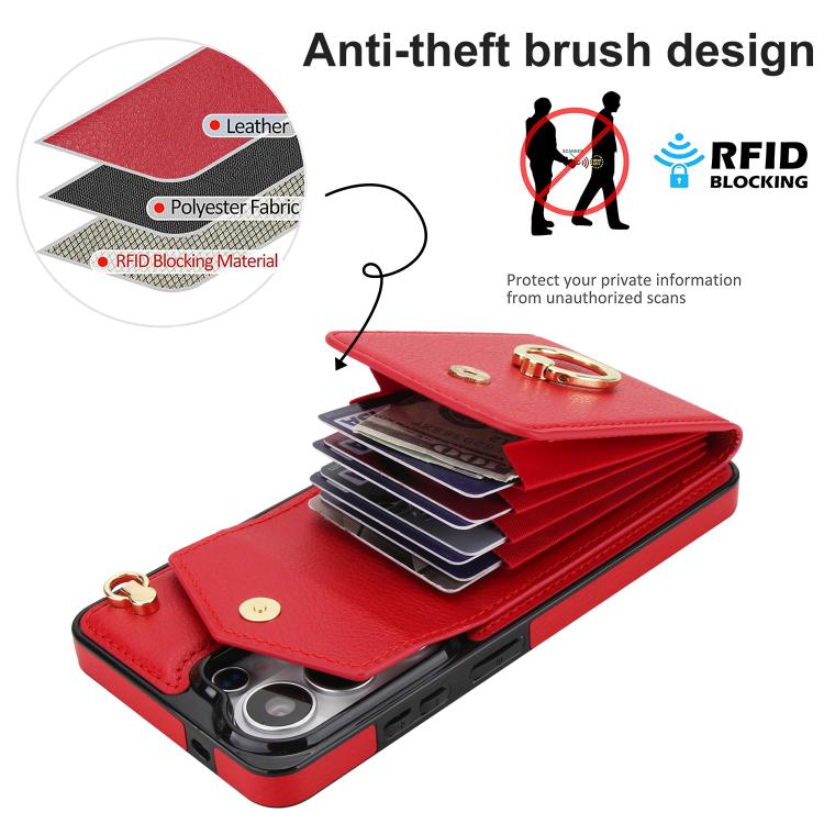 For Samsung Galaxy S26 Ultra 5G Ring Holder RFID Card Slot Phone Case