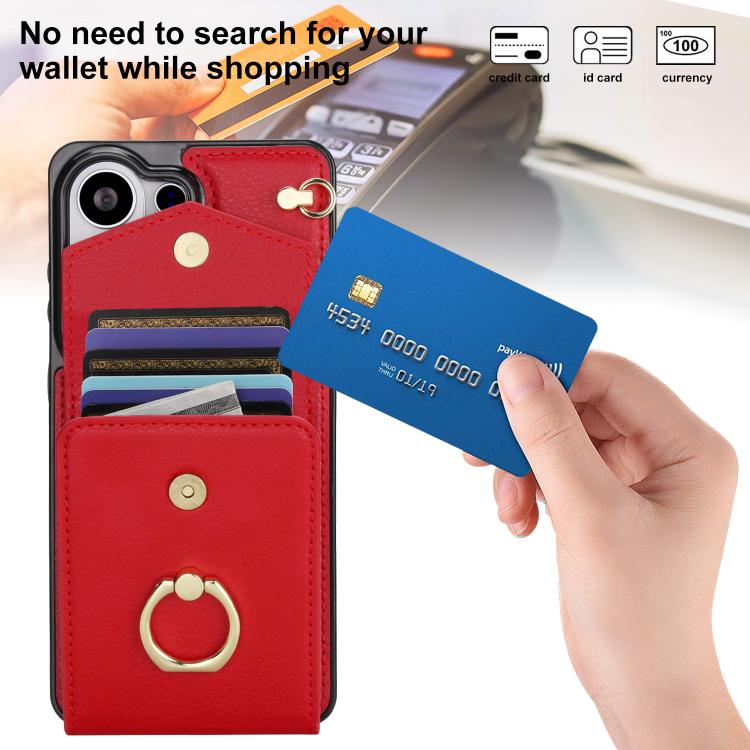 For Samsung Galaxy S26 Ultra 5G Ring Holder RFID Card Slot Phone Case