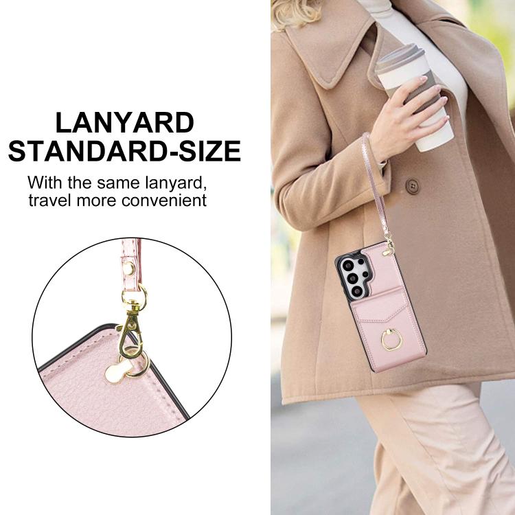 For Samsung Galaxy S26 Ultra 5G Ring Holder RFID Card Slot Phone Case