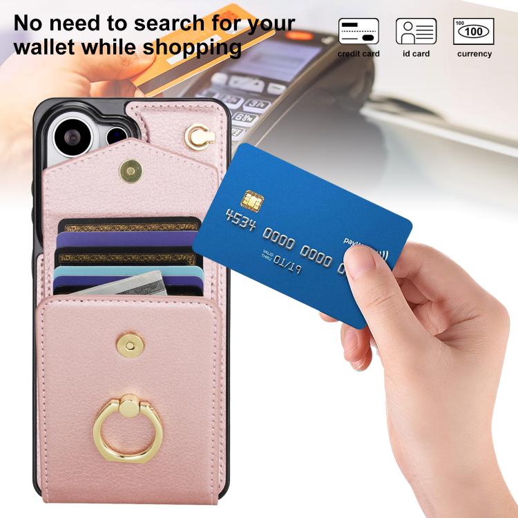 For Samsung Galaxy S26 Ultra 5G Ring Holder RFID Card Slot Phone Case