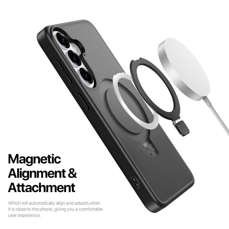 For Samsung Galaxy S26+ 5G DUX DUCIS Yind Series MagSafe TPU Hybrid PC Phone Case with Stand