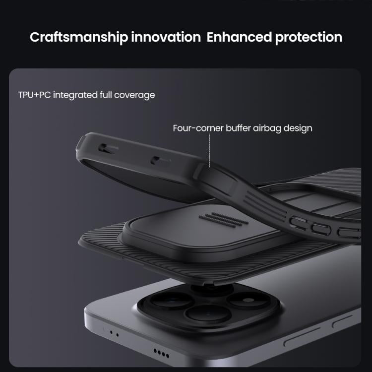 For Redmi Note 15 Pro 5G Global 163.6mm NILLKIN CamShield Pro PC Phone Case - Black