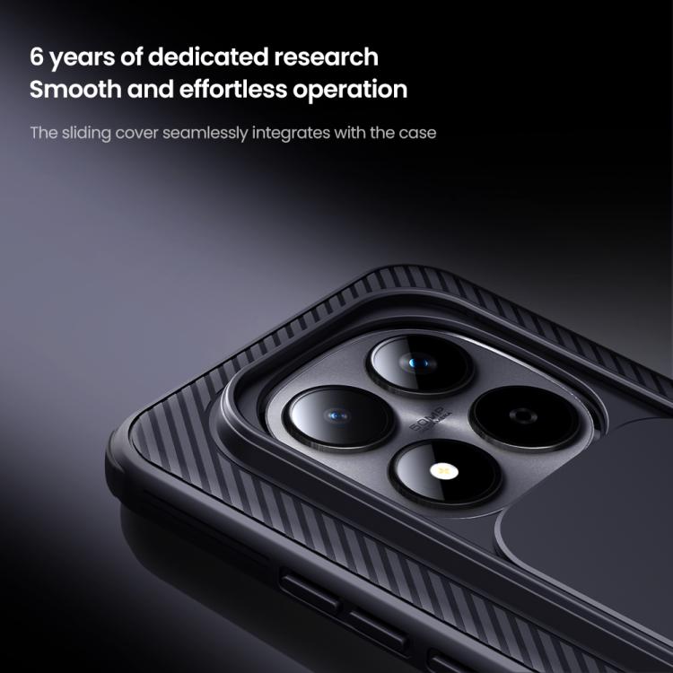 For Redmi Note 15 Pro+ 5G Global 163.3mm NILLKIN CamShield Pro PC Phone Case - Black