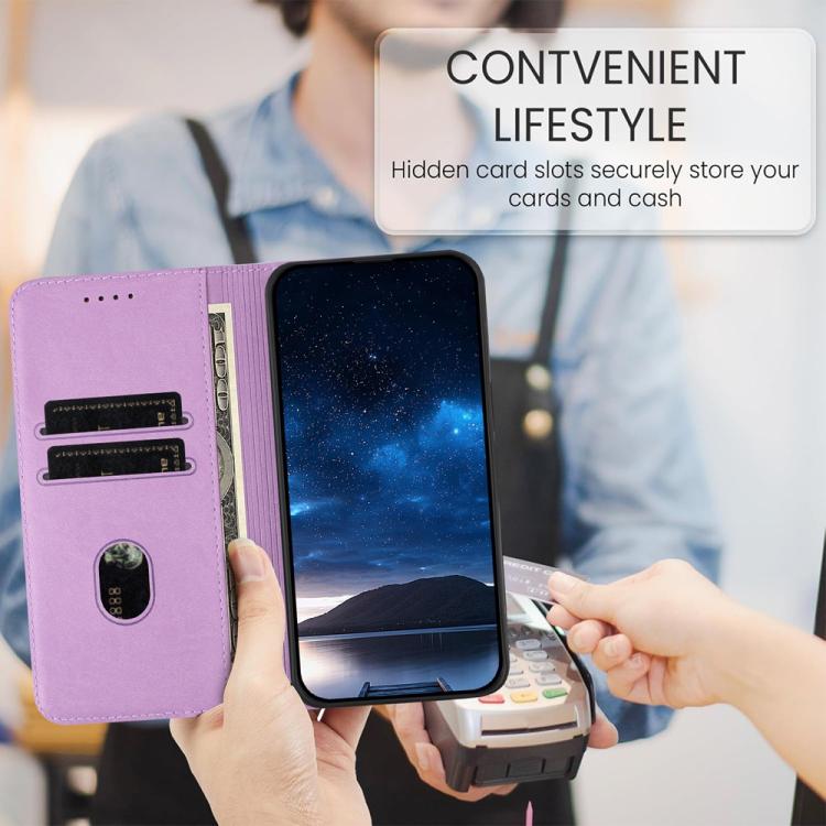 For Realme GT5 Pro Tulips Butterfly Pattern Magnetic Vegan Leather Phone Case