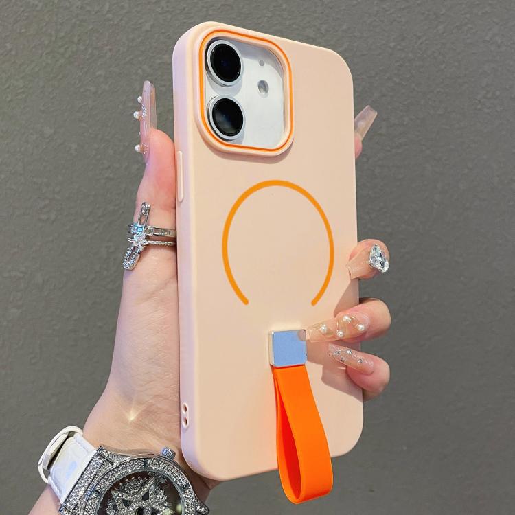For iPhone 11 Skin-feel Magnetic TPU Phone Case with Silicone Strap