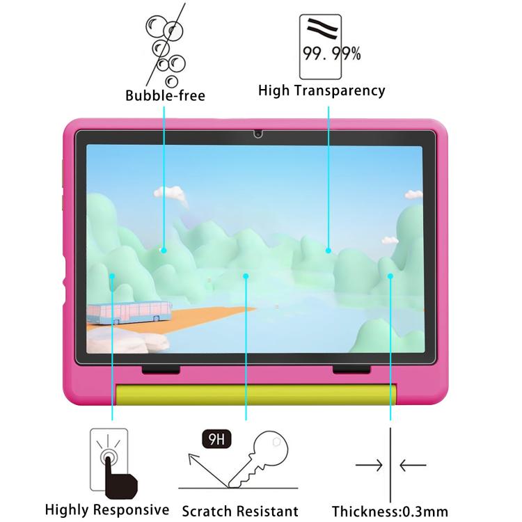 For Gleeso KT1028 10.1 9H 0.3mm Explosion-proof Tempered Glass Film