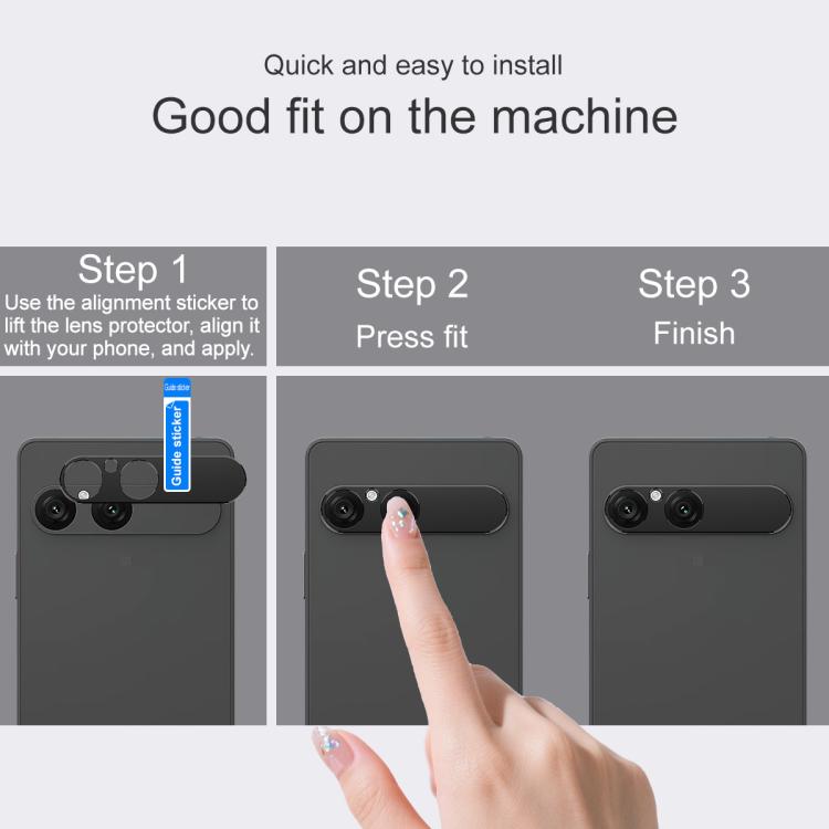 For Sony Xperia 10 VII IMAK Metal Camera Lens Protector Cover