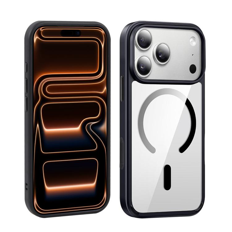 For iPhone 17 Pro Max XDcase JINDUN Clear Cover Independent Metal Button Magnetic Phone Case