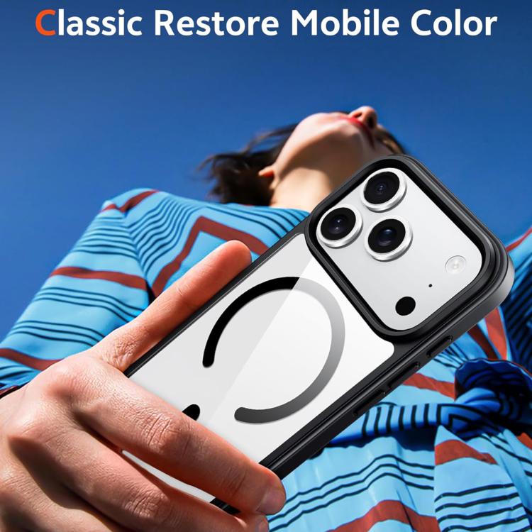 For iPhone 17 Pro Max XDcase JINDUN Clear Cover Independent Metal Button Magnetic Phone Case