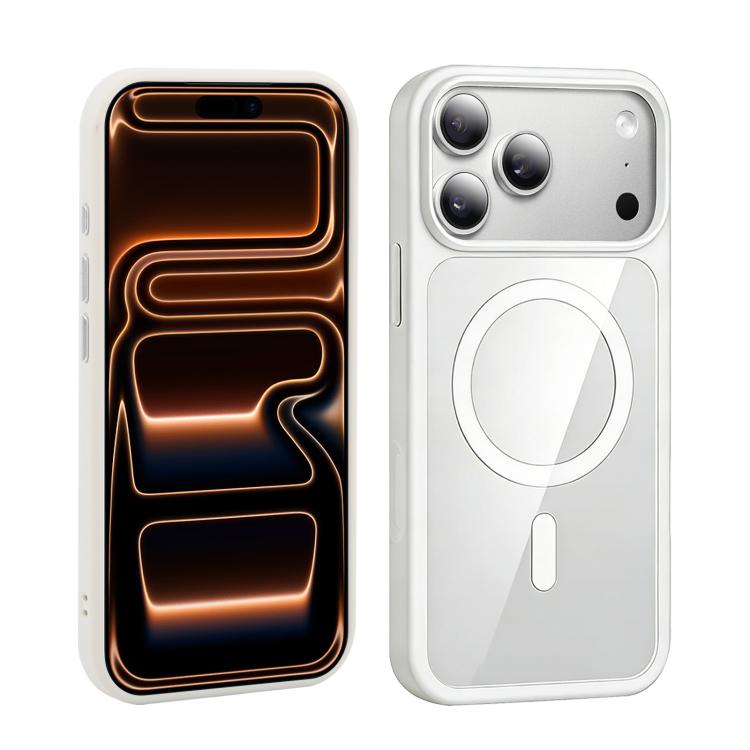 For iPhone 17 Pro Max XDcase JINDUN Clear Cover Independent Metal Button Magnetic Phone Case