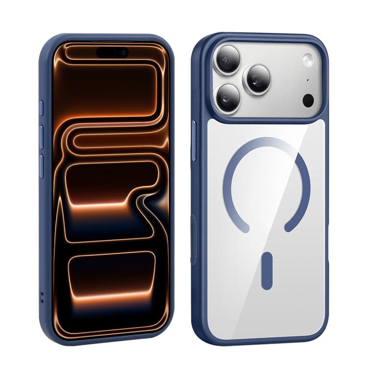 For iPhone 17 Pro Max XDcase JINDUN Clear Cover Independent Metal Button Magnetic Phone Case