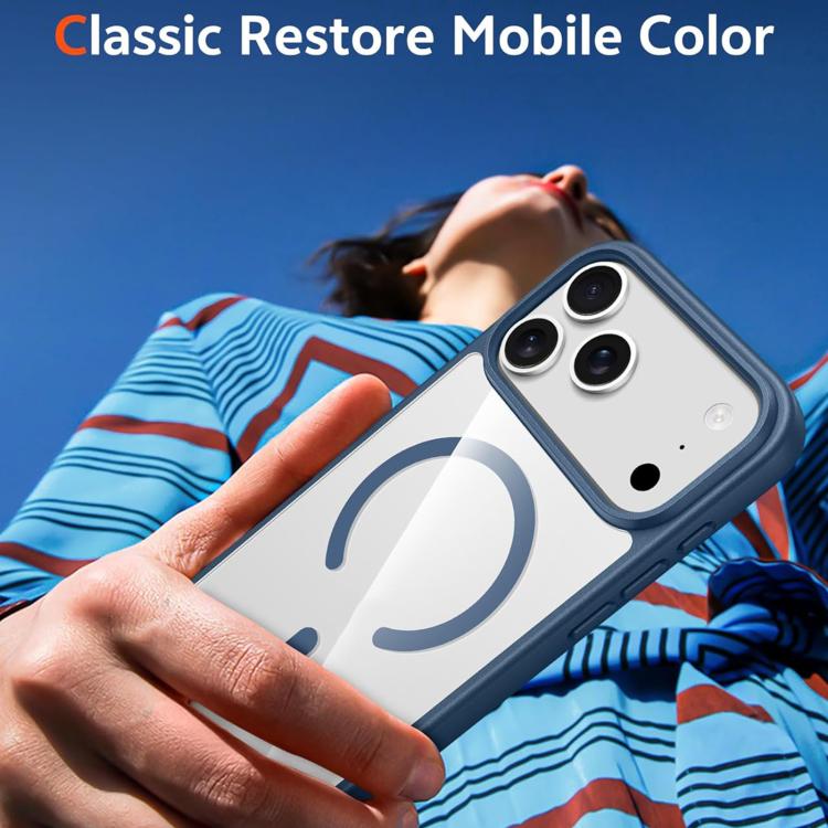 For iPhone 17 Pro Max XDcase JINDUN Clear Cover Independent Metal Button Magnetic Phone Case