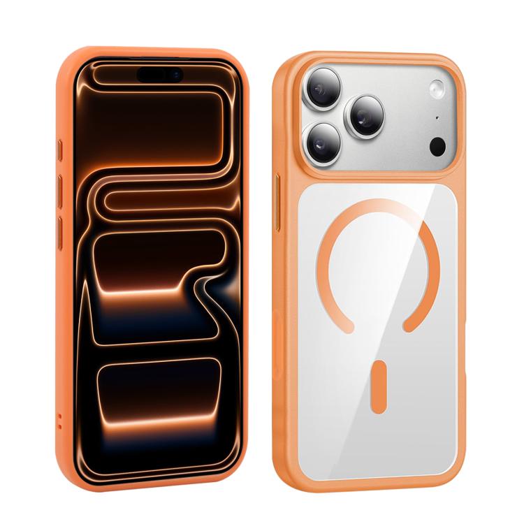 For iPhone 17 Pro Max XDcase JINDUN Clear Cover Independent Metal Button Magnetic Phone Case