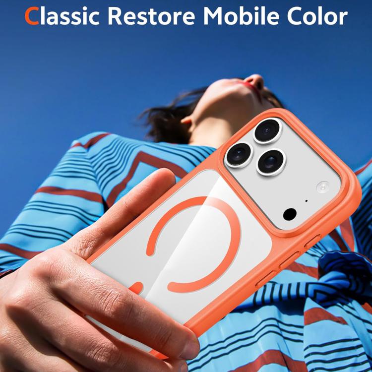 For iPhone 17 Pro Max XDcase JINDUN Clear Cover Independent Metal Button Magnetic Phone Case