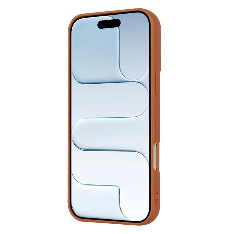 For iPhone 17 Pro Litchi Pattern Magnetic Card Bag Holder Phone Case