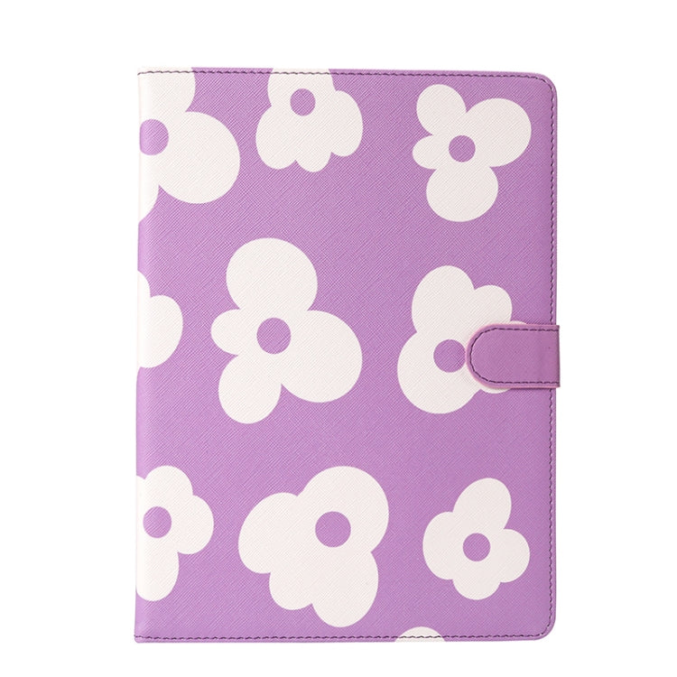 Flower Pattern Horizontal Flip Leather Case with Holder & Sleep / Wake-up Function For iPad Pro 10.5 inch & Air (2019)
