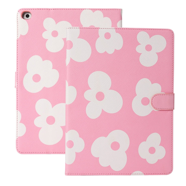Flower Pattern Horizontal Flip Leather Case with Holder & Sleep / Wake-up Function For iPad mini 2019 & 4