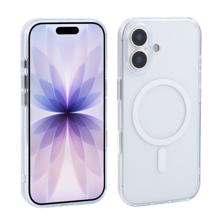 For iPhone 17 XDcase Frosted Transparent Magnetic Shockproof Phone Case