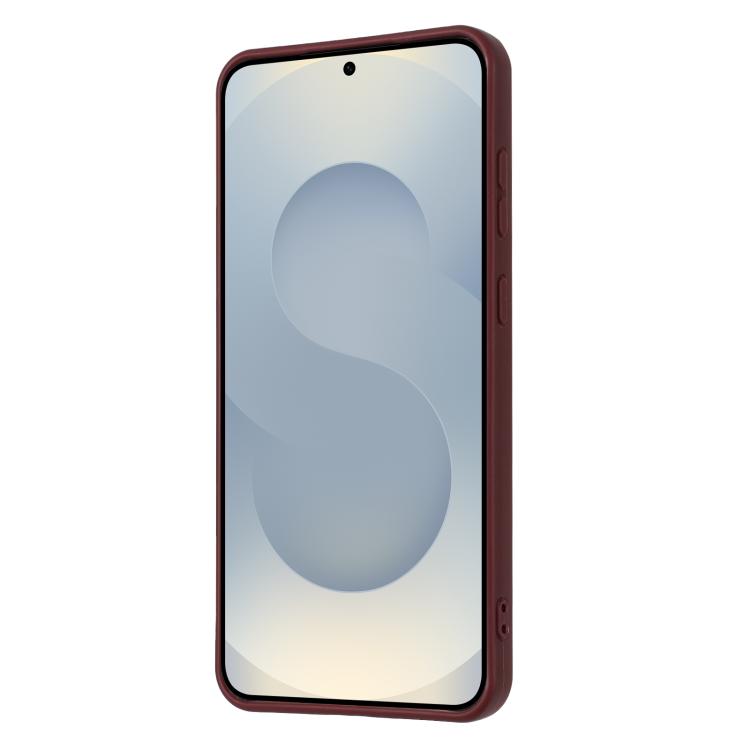 For Samsung Galaxy S22+ 5G Litchi Pattern Magnetic Card Bag Holder Phone Case