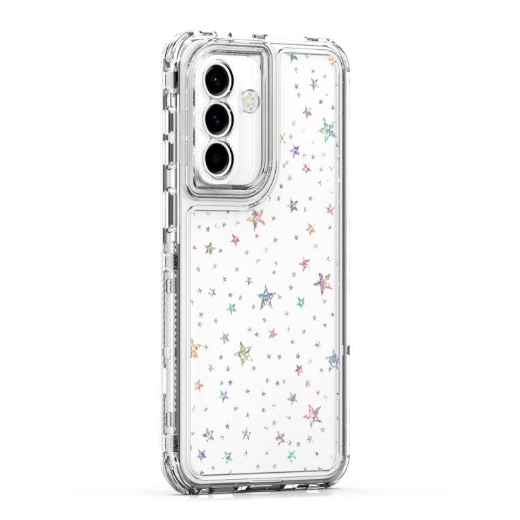 For Samsung Galaxy A57 5G Transparent Acrylic Laser Paper Phone Case