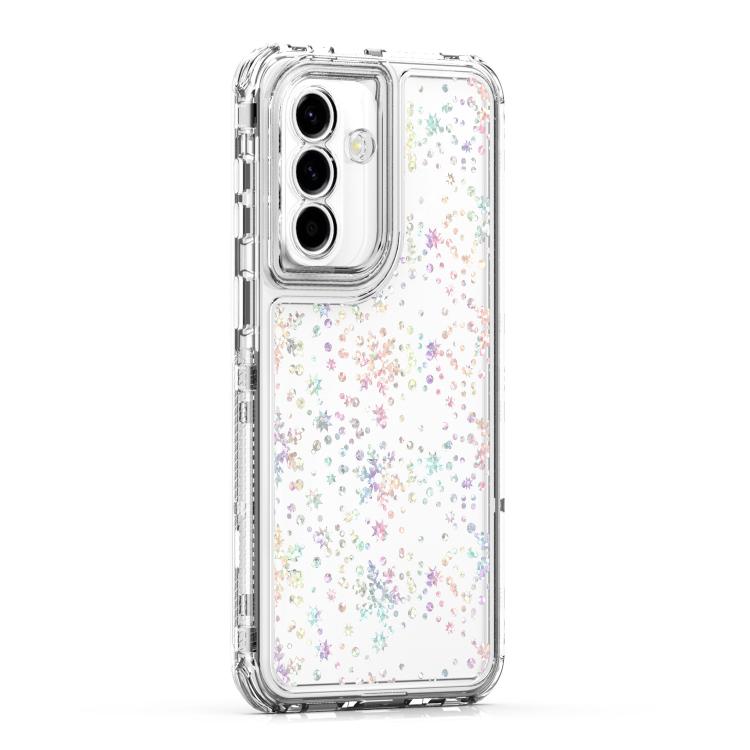 For Samsung Galaxy A57 5G Transparent Acrylic Laser Paper Phone Case