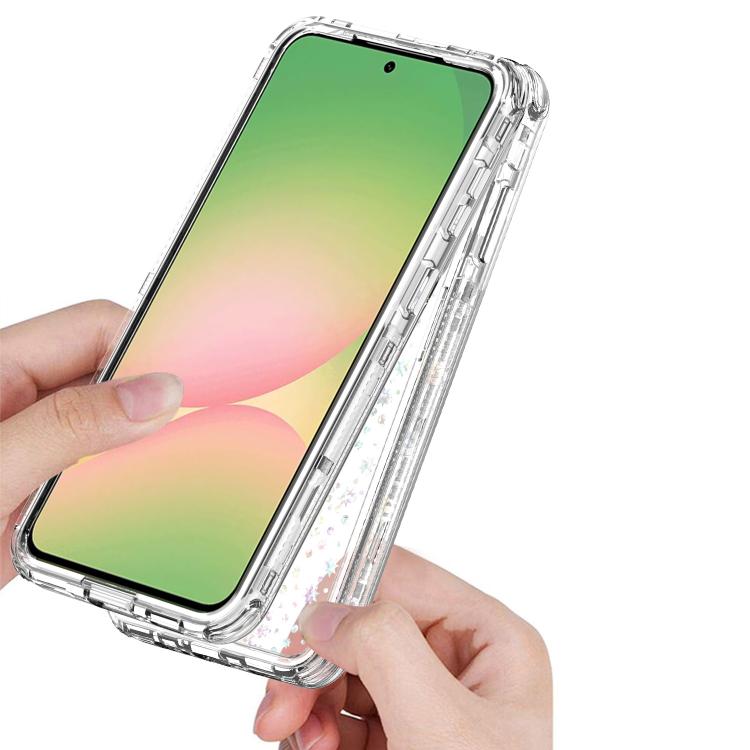 For Samsung Galaxy A57 5G Transparent Acrylic Laser Paper Phone Case