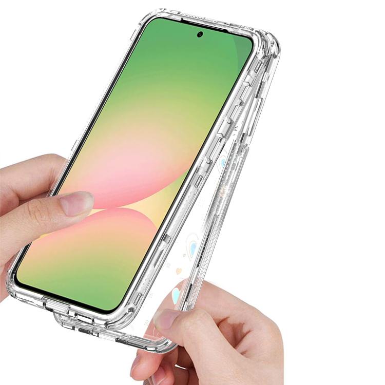 For Samsung Galaxy A57 5G Transparent Acrylic Laser Paper Phone Case