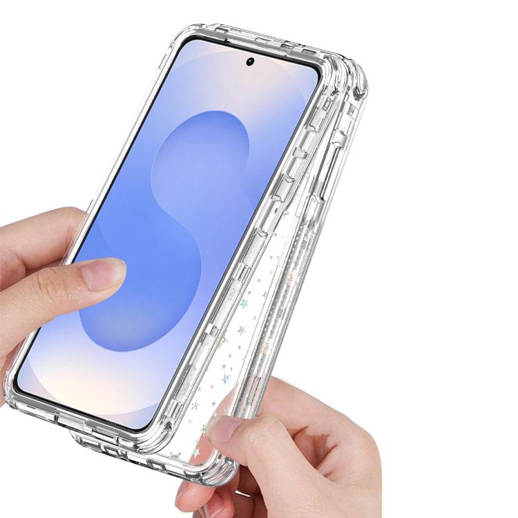 For Samsung Galaxy S26 5G Transparent Acrylic Laser Paper Phone Case