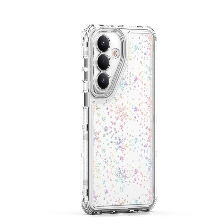 For Samsung Galaxy S26 5G Transparent Acrylic Laser Paper Phone Case