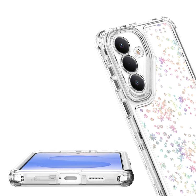 For Samsung Galaxy S26 5G Transparent Acrylic Laser Paper Phone Case