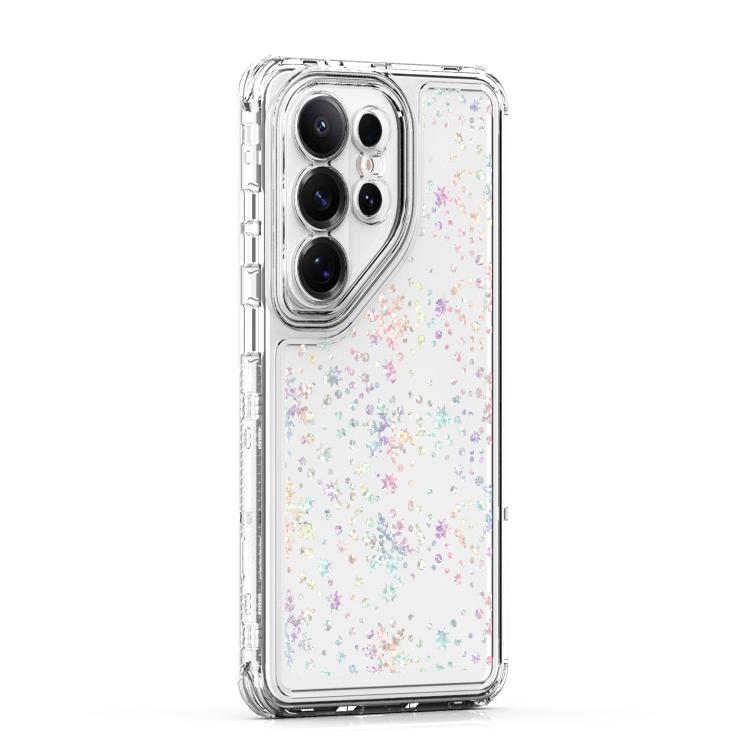 For Samsung Galaxy S26 Ultra 5G Transparent Acrylic Laser Paper Phone Case