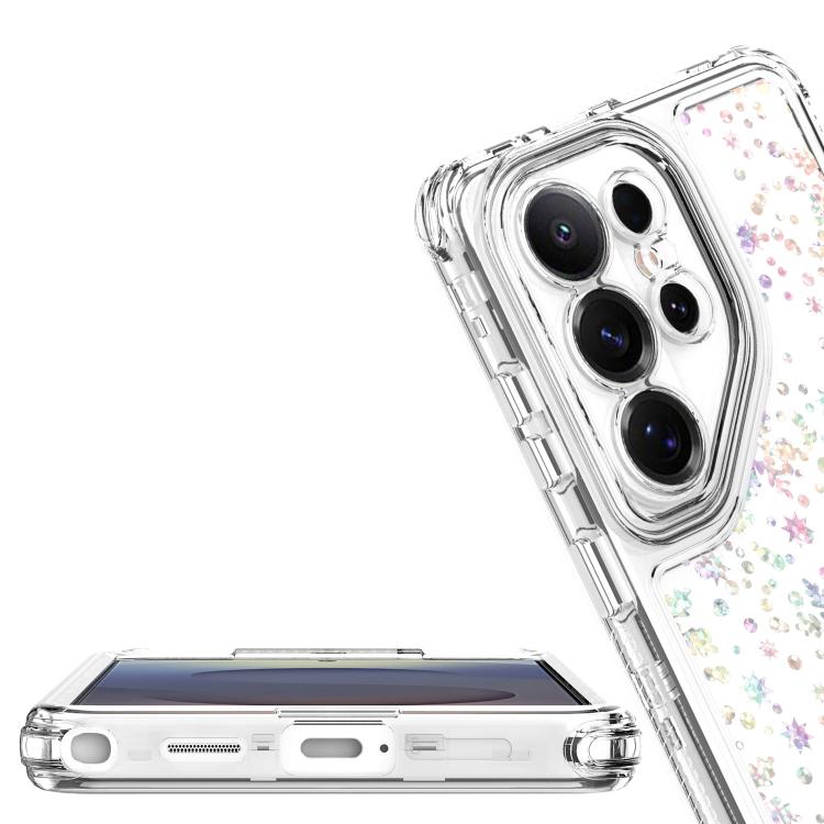 For Samsung Galaxy S26 Ultra 5G Transparent Acrylic Laser Paper Phone Case