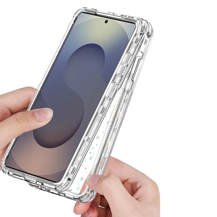 For Samsung Galaxy S26 Ultra 5G Transparent Acrylic Laser Paper Phone Case