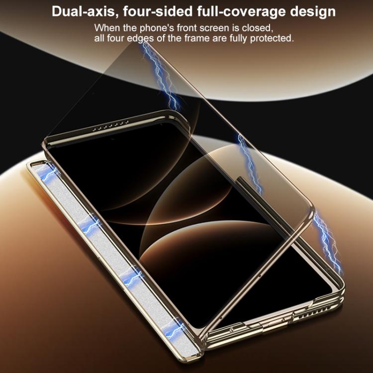 For Huawei Mate X7 GKK Dual Center Magnetic Phantom Leather Side Cover Phone Case