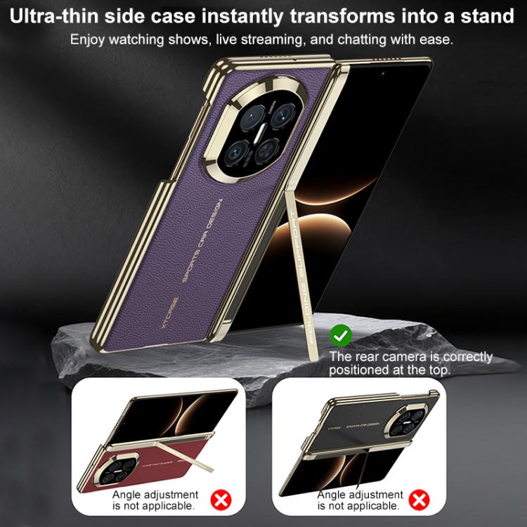 For Huawei Mate X7 GKK Dual Center Magnetic Phantom Leather Side Cover Phone Case