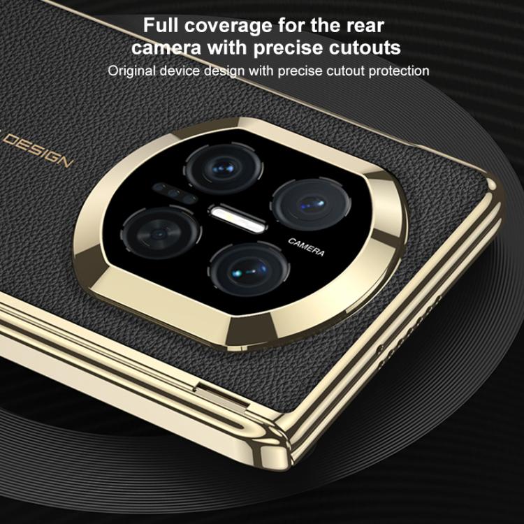 For Huawei Mate X7 GKK Dual Center Magnetic Phantom Leather Side Cover Phone Case