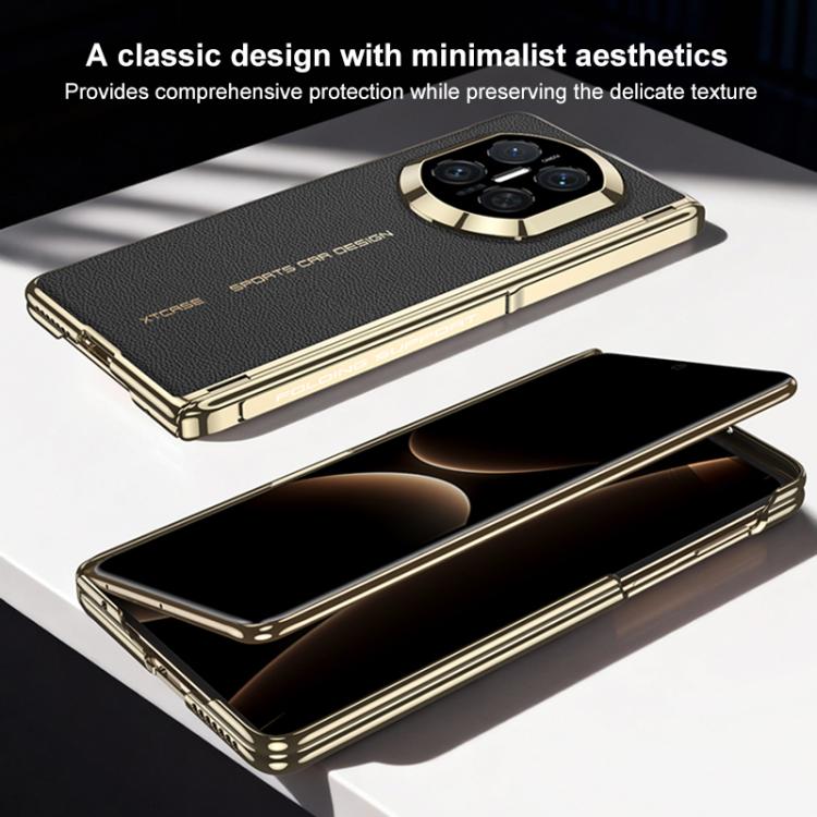 For Huawei Mate X7 GKK Dual Center Magnetic Phantom Leather Side Cover Phone Case